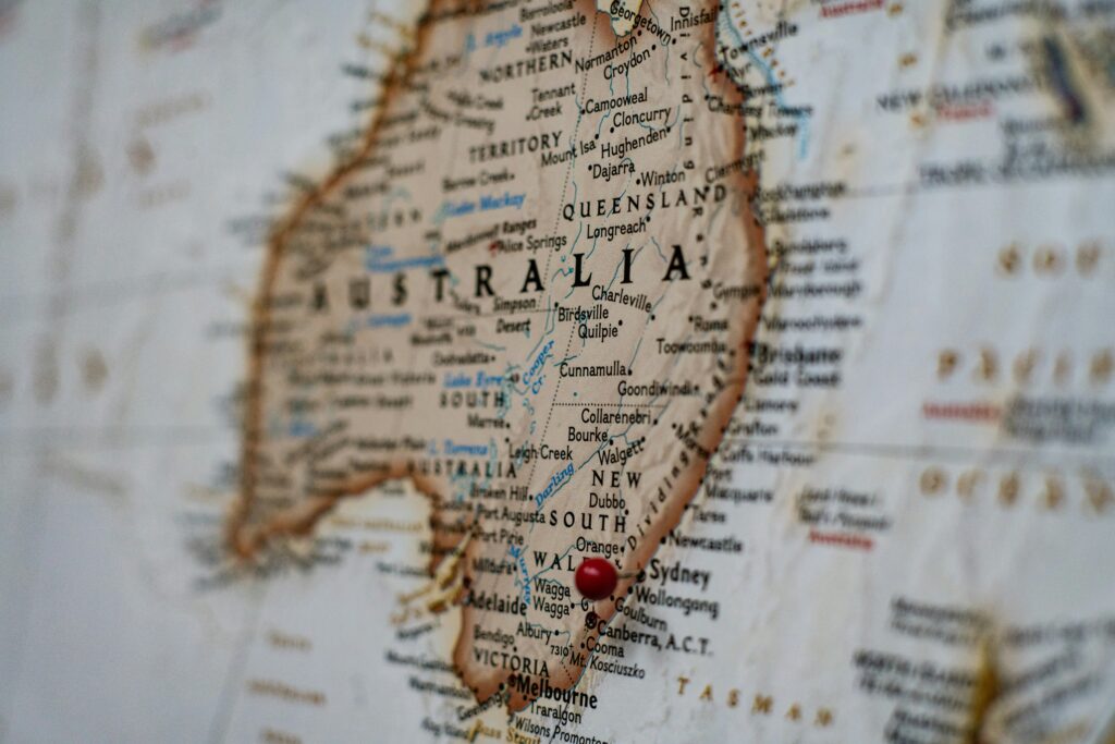 australia-on-a-map